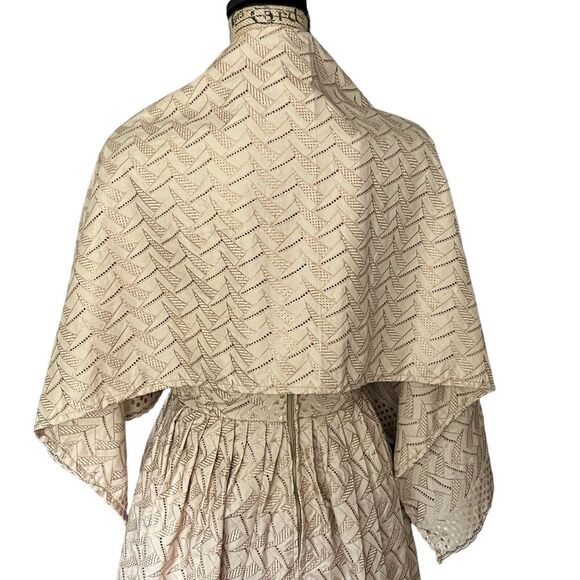 Handmade Womens S* Fit Flare Gold‎ Dress Lace Sleeve Wrap Lolita Formal Coquette - Picture 3 of 16